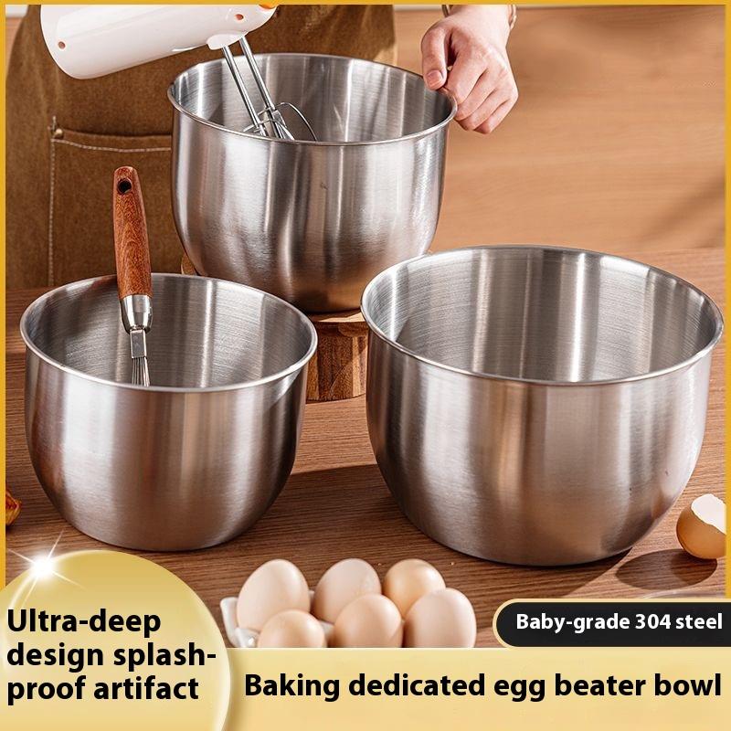 Baking Kitchen Design - 1Pc 스테인레스 스틸 믹싱 볼 요리용