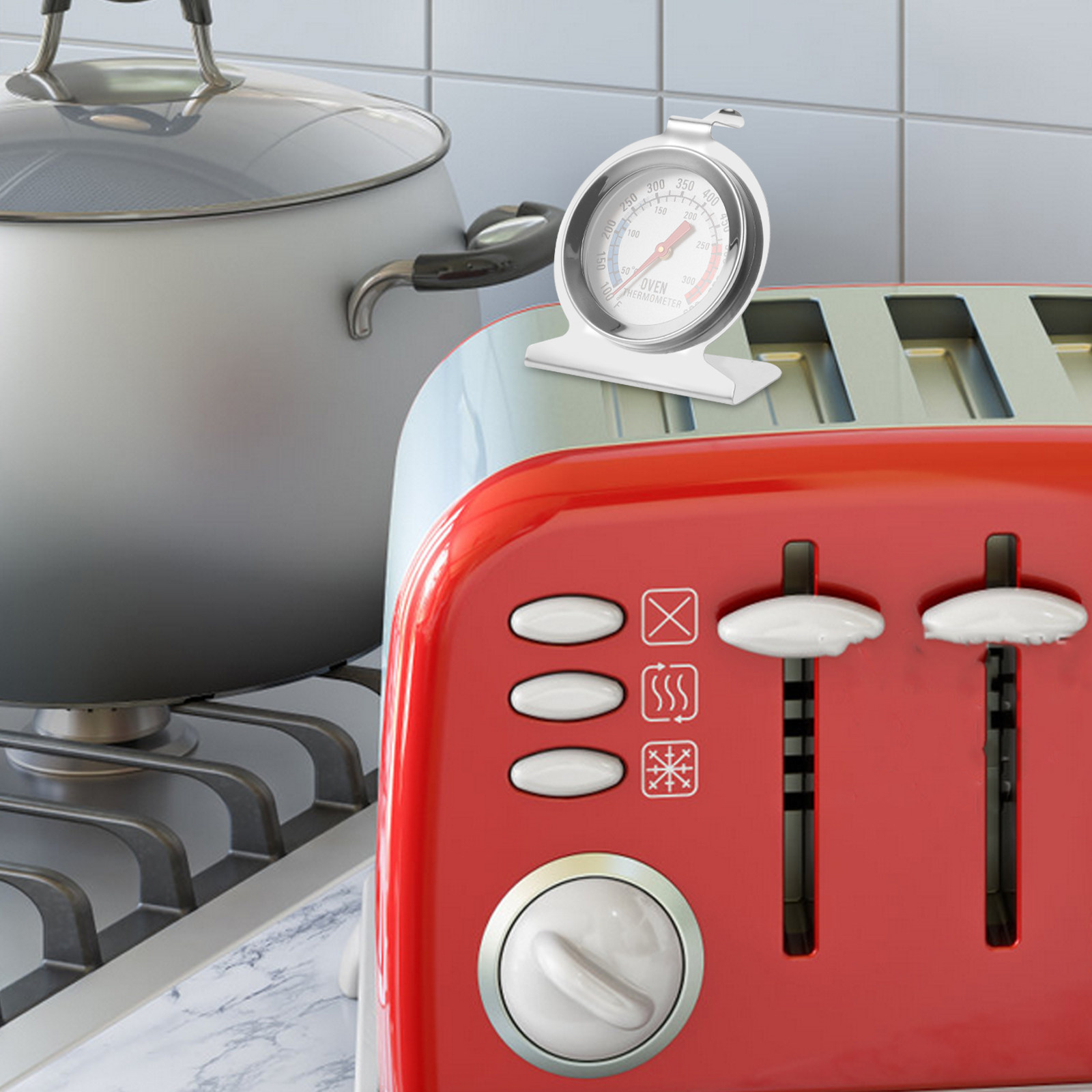Kitchen Baking Oven - 2개입 스테인리스 스틸 오븐 온도계 다기능