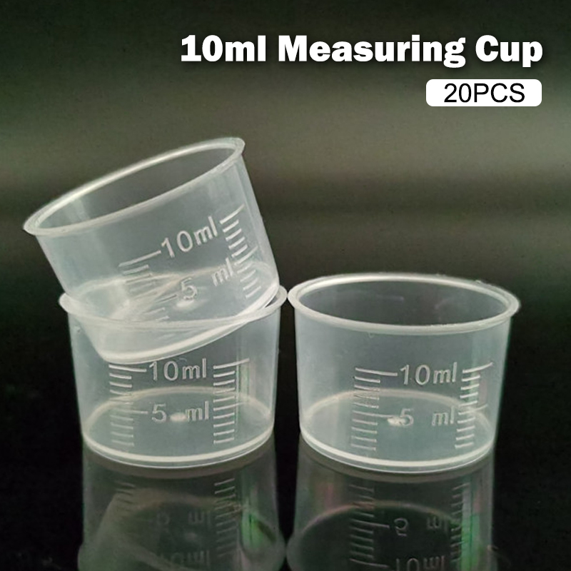 20팩 10ml 눈금이 있는 측정 컵 베이킹용 투명 일 - Kitchen Baking Essentials 리뷰 및 가격