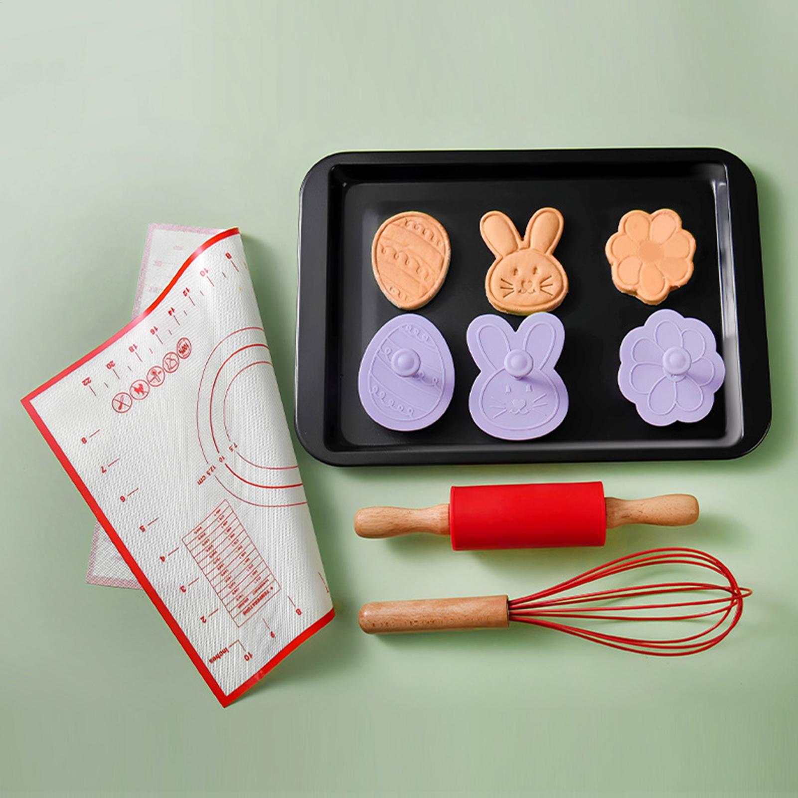 베이킹 롤링핀 부활절 논스틱 반죽 도구 토끼 달걀 디자 - Baking Kitchen Design 리뷰 및 가격