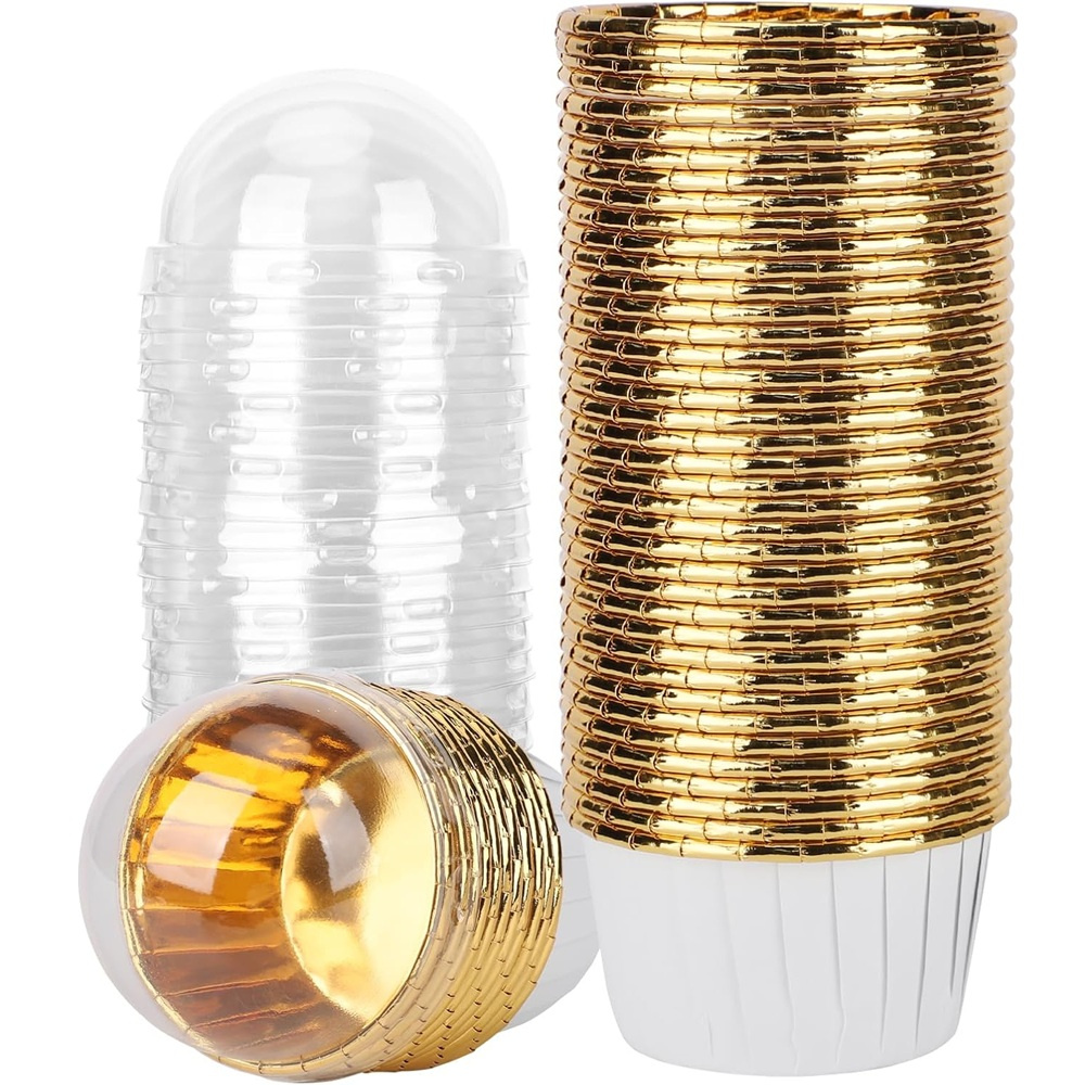 50개 머핀 컵 종이 컵케이크 래퍼 베이킹 컵 케이스  - Kitchen Utensils 리뷰 및 가격