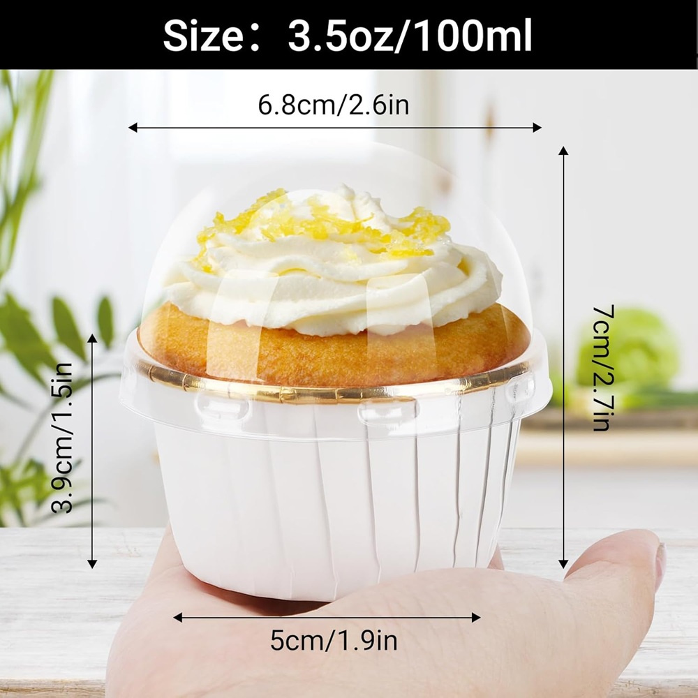 50개 머핀 컵 종이 컵케이크 래퍼 베이킹 컵 케이스  - Kitchen Utensils 리뷰 및 가격