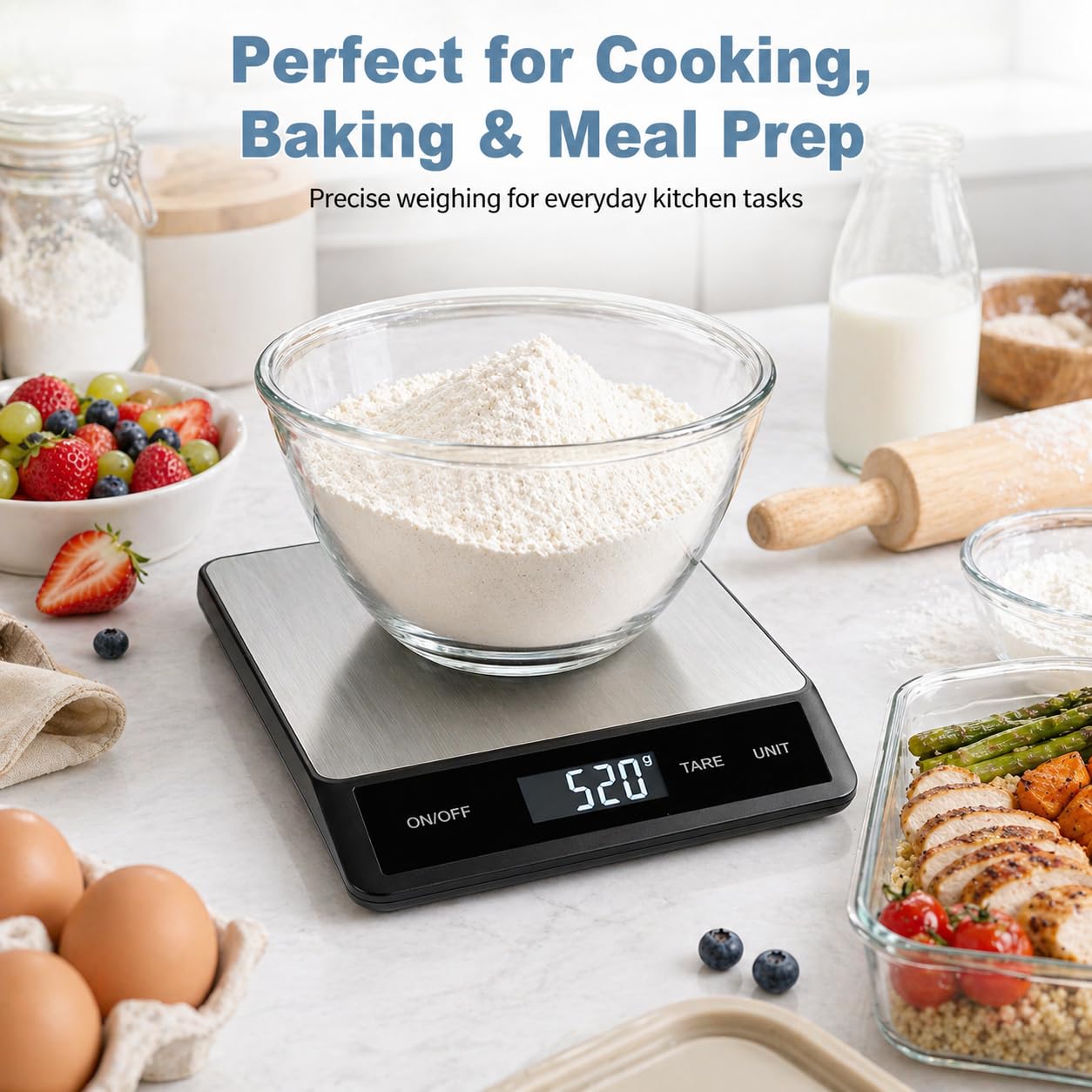 15KG/33LB USB 충전식 디지털 주방 저울, 1 - Kitchen Baking Unit 리뷰 및 가격