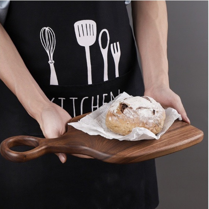 검은 호두 단단한 도마 나무 트레이 피자 보드 도마 주 - Kitchen Utensils 리뷰 및 가격