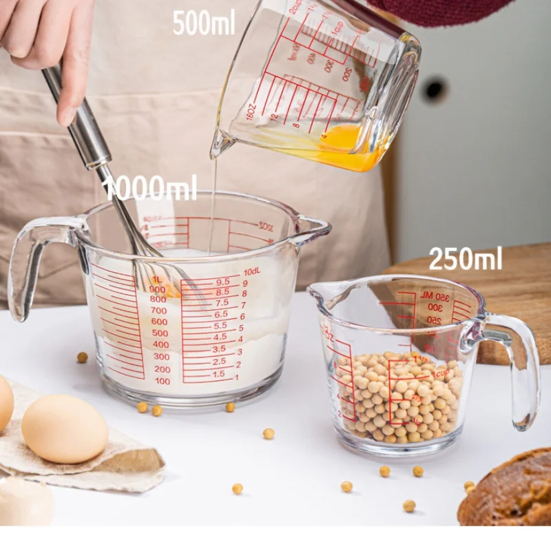 베이킹 및 요리용 2/4 컵 유리 측정 컵, 식기 세척 - Kitchen Baking Essentials 리뷰 및 가격