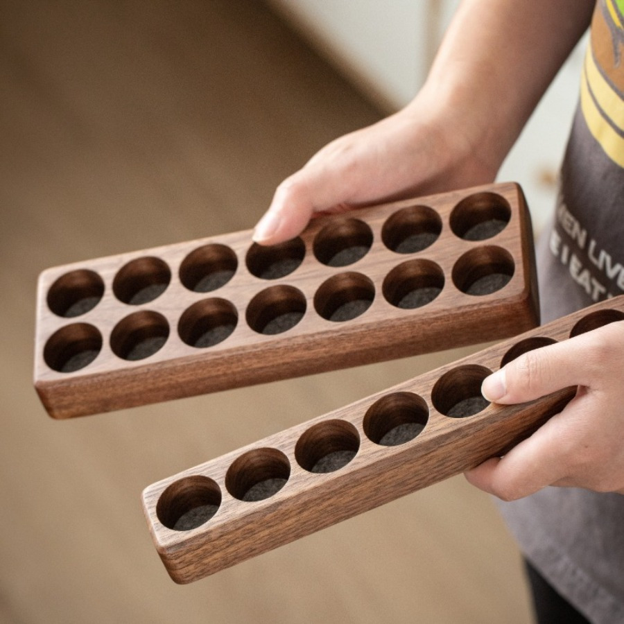 원목 호두 에센셜 오일 화장품 보관 랙 원목 데스크탑  - Kitchen Baking Essentials 리뷰 및 가격