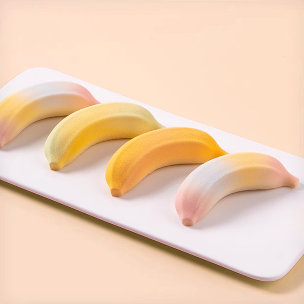6 또는 12 셀 바나나 디자인 실리콘 케이크 금형 프 - Baking Kitchen Design 리뷰 및 가격