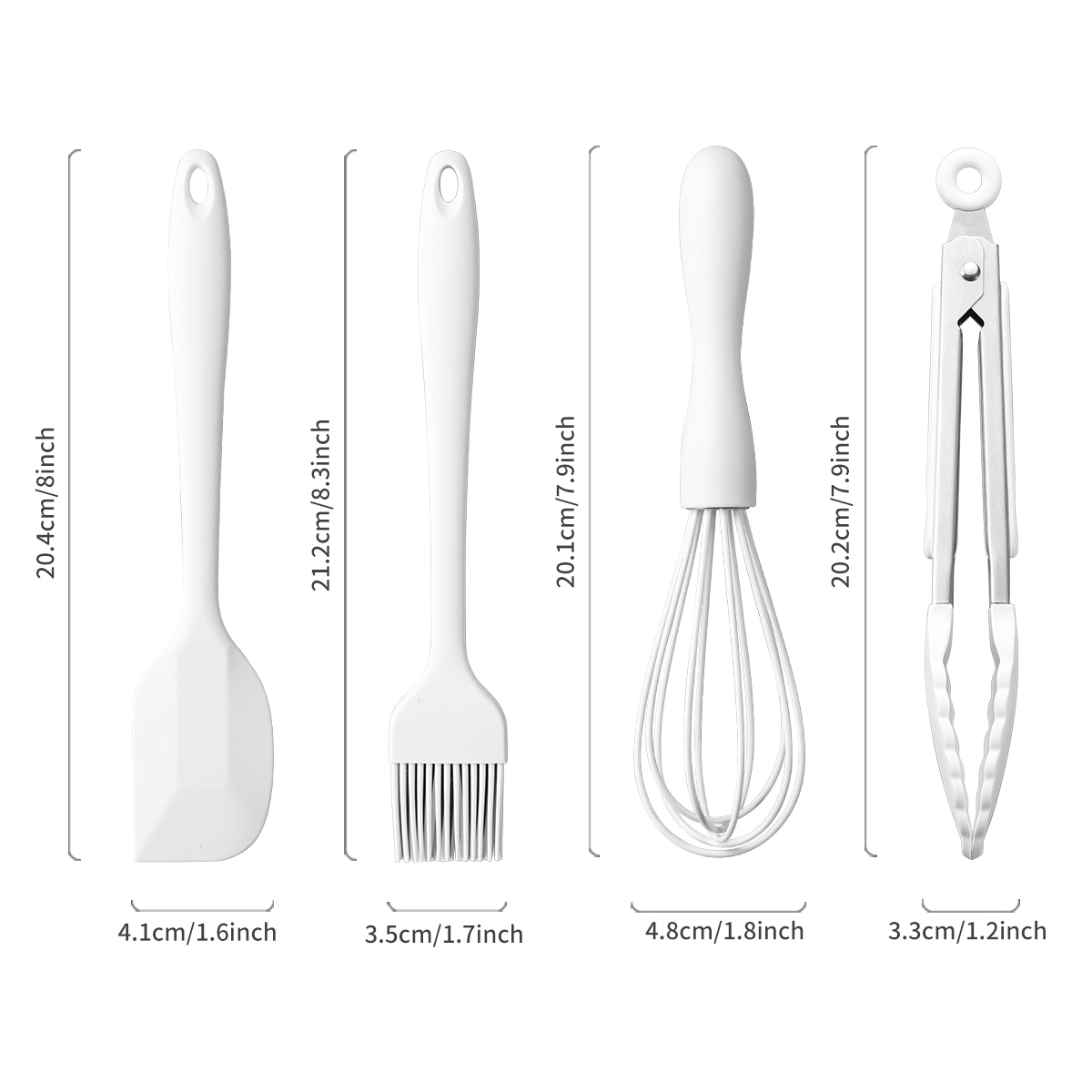 4개 세트 실리콘 베이킹 세트 케이크 크림 스패출라 스 - Pastry Brush Silicone 리뷰 및 가격